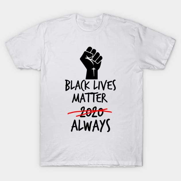 Black Lives Matter Always T-Shirt by zeevana